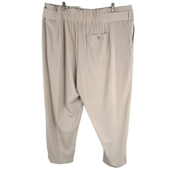 Athleta Skyline Pant II Women's Size 22 Abalone Gray Beige Tie Waist NWT PT-1906 - Picture 4 of 12